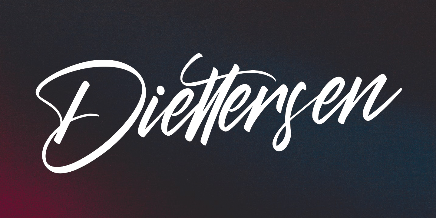 Beispiel einer Diettersen Regular-Schriftart